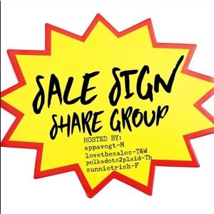 JOIN OUR SALE SIGN SHARE GROUP CLOSED 11/18